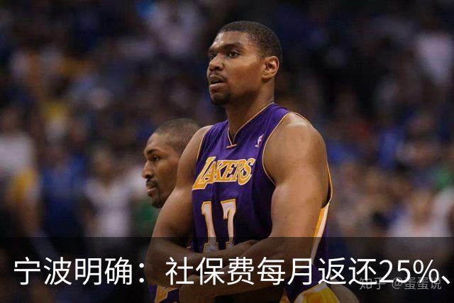 宁波明确：社保费每月返还25%、发放个人！申请入口